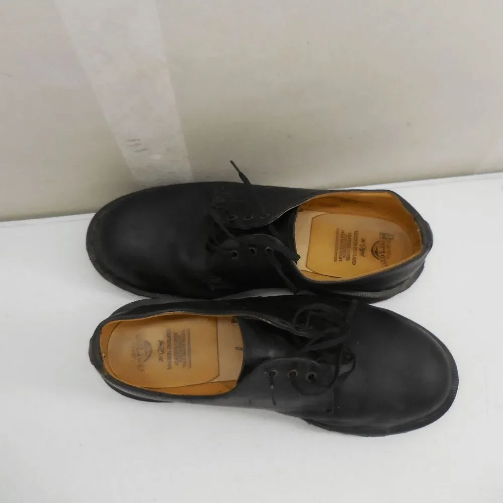 Vintage Dr. Martens Mens Black Original Made In England Oxford Shoes Size 8 90s - Picture 5 of 13
